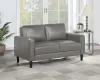Coaster Fine Furniture 508366 Ruth - Upholstered Track Arm Loveseat - Gray