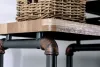 Furniture of America CM5913-BR Kebbyll - Bridge - Antique Black / Natural Tone