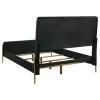 Coaster Fine Furniture 224330KW Arini - Rattan California King Panel Bed - Black And Natural