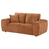 Coaster Fine Furniture 504952 Burnett - Chenille Upholstered Wide Arm Loveseat - Burnt Orange