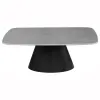 Coaster Fine Furniture 703500 Eason - 2 Piece Cocktail Coffee Table Set - Concrete And Black
