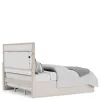 Riverside Furniture 78273-78275-78276 Alexis - Queen Upholstered Panel Bed - Latte Essence