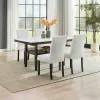 New Classic 40-D422-D4C Carissa - Rectangle Dining Table With 4 Chairs - White