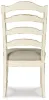 Ashley Furniture D743-01 Realyn - Dining UPH Side Chair (Set of 2) - Ladderback - Chipped White