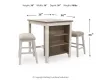 Ashley Furniture D394-113 Skempton - RECT DRM Counter TBL Set(Set of 3) - White
