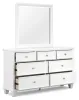 Ashley Furniture B680B1 Fortman - Dresser And Mirror - White