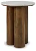 Ashley Furniture A4000623 Henfield - Accent Table - Beige / Brown