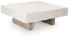Ashley Furniture T622-8 Ashley Furniture T622-8 Jorlaina - Square Cocktail Table With Faux Cement Top - Light Grayish Brown