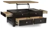 Ashley Furniture T734-20 Drazmine - Lift Top Cocktail Table - Brown