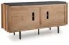Ashley Furniture A4000685 Quintavious - Accent Cabinet - Brown / Charcoal