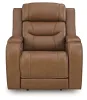 Ashley Furniture PCU1160013A Knightington - Power Recliner With Audio Seating - Caramel
