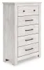 Ashley Furniture PCB1171-46 Ashley Furniture PCB1171-46 Makidern - Five Drawer Chest - Whitewash
