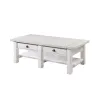 New Classic T3883-10 Dorsey - 2 Drawer Coffee Table - White