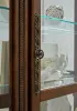 Pulaski Furniture 102003 PFC Curios - Lighted Curved Front 4 Shelf Curio Cabinet - Maple Brown
