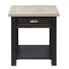 Liberty Furniture 422-OT-O3PCS Heatherbrook - 3 Piece Table Set (1 Lift Top Cocktail 2 End Tables) - Charcoal & Ash
