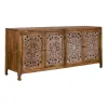 Liberty Furniture 2077-AC7432 Liberty Furniture 2077-AC7432 Marisol - 4 Door Accent TV Stand - Light Brown