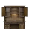 Liberty Furniture 487-HO131 Amelia - Jr Executive Credenza Hutch - Antique Toffee