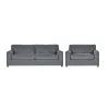 New Classic 23-1261G-2NP Kylo - 2 Piece Living Room Set (Sofa & Cuddle Chair) - Ash Gray