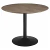 CoasterEssence 110280 Cora - Round Wood Top Dining Table - Brown Walnut