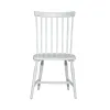 Liberty Furniture 499-C4000S Palmetto Heights - Spindle Back Side Chair - Shell White & Driftwood