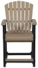 Ashley Furniture P211-124 Fairen Trail - Barstool (Set of 2) - Black / Driftwood