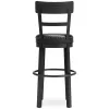 Ashley Furniture D546-630 Ashley Furniture D546-630 Valebeck - Tall UPH Swivel Barstool - Black