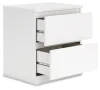 Ashley Furniture EB9630-292 Onita - Two Drawer Night Stand - White