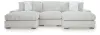 Ashley Furniture 25903S4 Ashley Furniture 25903S4 Stupendous - 3-Piece Sectional With Double Chaise - Alloy