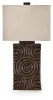 Ashley Furniture L235964 Heathbury - Paper Table Lamp - Antique Brown