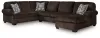 Ashley Furniture PC35603S2 Ashley Furniture PC35603S2 Kimlee - 3-Piece Sectional With RAF Chaise - Chocolate