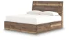 Ashley Furniture PCB3367B14 Chirason - King Panel Bed With Storage - Brown