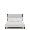 Riverside Furniture 43480-43481-43472 Riverside Furniture 43480-43481-43472 Delia - King Upholstered Bed - Nouveau Walnut / Beige