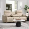 ACME LV07410 ACME LV07410 Elison - Power Motion Sofa With Drop Table - Dark Beige Polished Microfiber