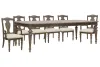 Pulaski Furniture P412240-KIT25 Pulaski Furniture P412240-KIT25 Saddle Creek - Extendable Leg Dining Table With 4 Wood Back Side Chairs And 2 Arms Chairs - Timber Brown