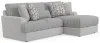 Jackson Furniture Industries 3480/46/76-18 Titan - 2 Piece Sofa Chaise With Comfort Coil Seating (Right Side Facing Chaise) - Moonstruck