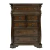 Liberty Furniture 575-BR-KSLDMCN Arbor Place - 5 Piece Bedroom Set (King Sleigh Bed, Dresser & Mirror, Chest, Nightstand) - Brownstone