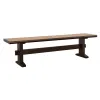 CoasterEssence 110333 Bexley - Wood Dining Bench - Natural Honey And Smokey Black