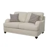 CoasterElevations 511095 Glenn - Upholstered English Arm Loveseat - Light Gray