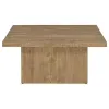 Coaster Fine Furniture 708068 Devar - Square Engineered Wood Coffee Table - Mango Brown