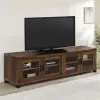 CoasterEssence 736293 Sachin - 4-Door Engineered Wood TV Stand - Dark Pine