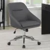 CoasterEveryday 801422 Jackman - Upholstered Adjustable Home Office Desk Chair - Gray