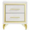 Coaster Fine Furniture 224732 Lucia - 2-Drawer Nightstand - White