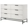 Coaster Fine Furniture 224863 Sonora - 6-Drawer Bedroom Dresser - White