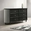 New Classic B1434-050 Skyline - 6 Drawer Dresser - Onyx