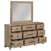 Liberty Furniture 780-BR-DM Proximity Place - Dresser & Mirror - Barley Buff