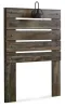 Ashley Furniture B211-53 Ashley Furniture B211-53 Drystan - Twin Panel Headboard - Brown / Beige