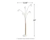 Ashley Furniture L725119 Taliya - Metal Arc Lamp  - Champagne / White