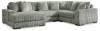 Ashley Furniture 21105S17 Ashley Furniture 21105S17 Lindyn - 4-Piece Sectional With LAF Corner Chaise - Fog