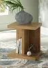 Ashley Furniture T839-7 Brinstead - Chair Side End Table - Light Brown