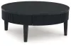 Ashley Furniture T551-8 Marstream - Round Cocktail Table - Black